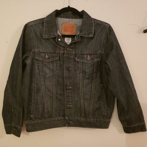 Levi's Dark Wash Denim Jean Trucker Jacket (see size notes!)